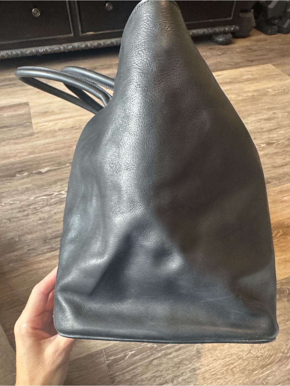 Gabriela Hearst McEwan Leather Tote Nappa Black - Picture 5 of 17